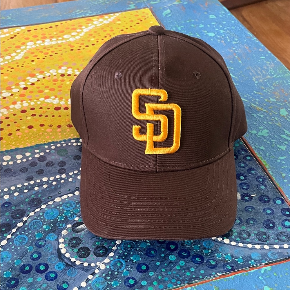 Men's Brown Cap with Yellow SD Logo